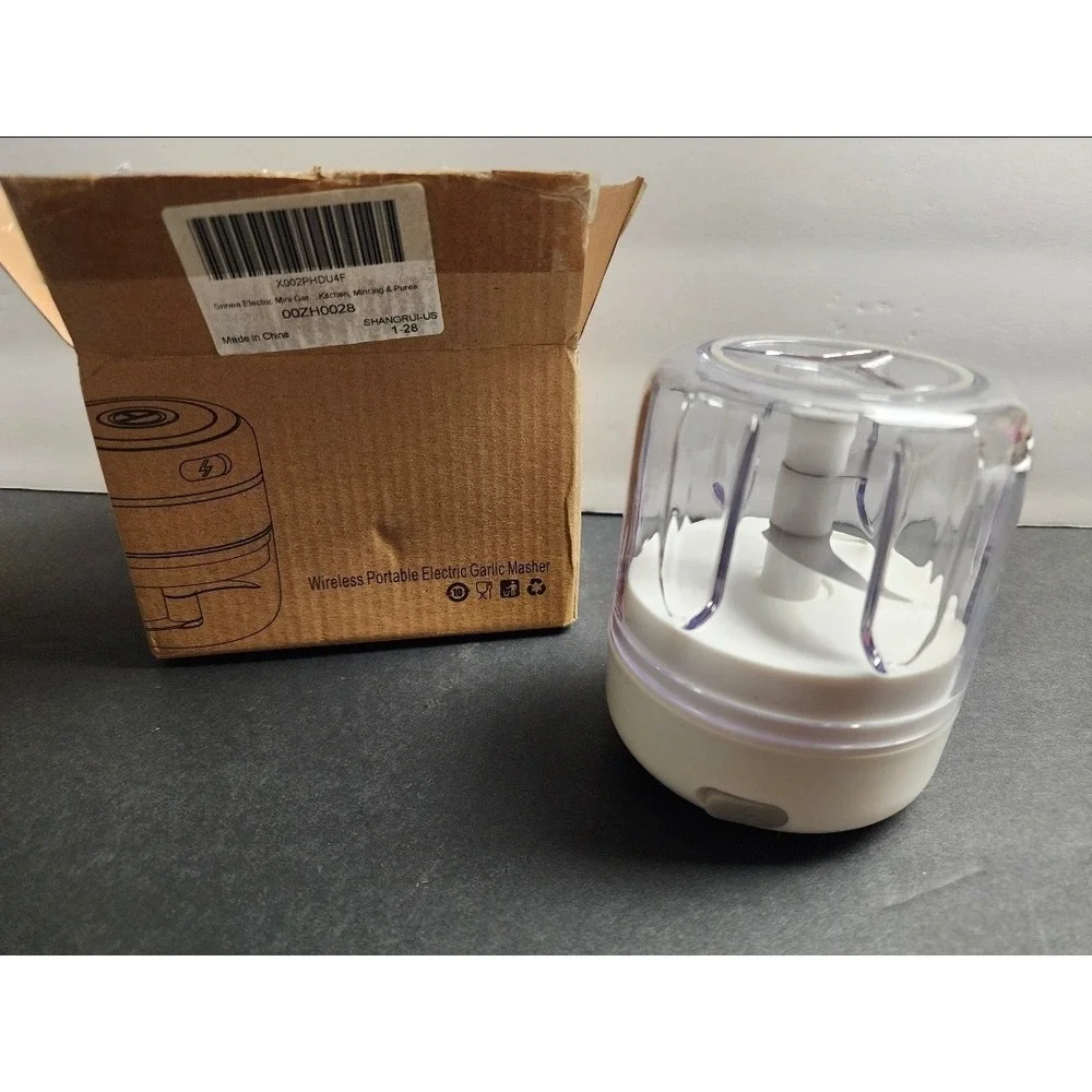 Srines Wireless Portable Electric Garlic Masher Mini Food Processor OOZH0028 559